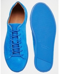 Мужские синие замшевые кеды от Selected