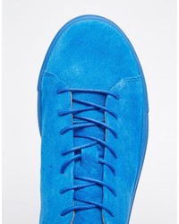 Мужские синие замшевые кеды от Selected