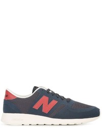 Мужские синие замшевые кеды от New Balance