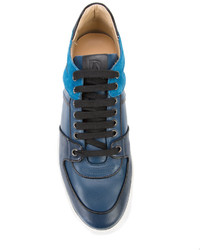 Мужские синие замшевые кеды от Paul Andrew