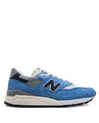 Мужские синие замшевые кроссовки от New Balance
