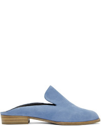 Женские синие замшевые лоферы от Robert Clergerie