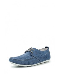 Мужские синие замшевые мокасины от Dino Ricci