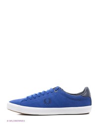 Мужские синие замшевые низкие кеды от Fred Perry