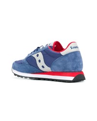 Мужские синие замшевые низкие кеды от Saucony