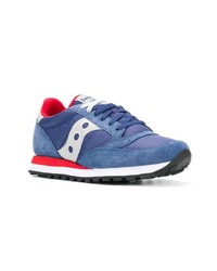 Мужские синие замшевые низкие кеды от Saucony