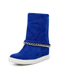 Синие замшевые полусапоги от Bellamica