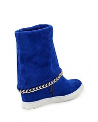 Синие замшевые полусапоги от Bellamica