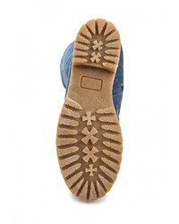 Синие замшевые сапоги от Ascalini