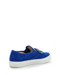 Женские синие замшевые слипоны от Cuplé