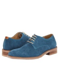 Синие замшевые туфли дерби