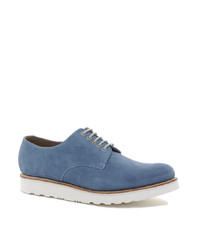 Синие замшевые туфли дерби от Grenson