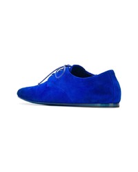 Синие замшевые туфли дерби от Marsèll
