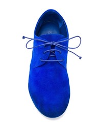 Синие замшевые туфли дерби от Marsèll
