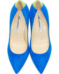 Синие замшевые туфли от Brian Atwood