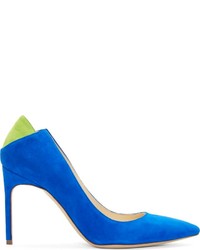 Синие замшевые туфли от Brian Atwood