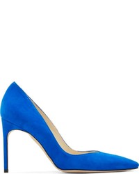 Синие замшевые туфли от Brian Atwood