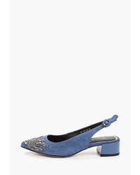 Синие замшевые туфли от Elche