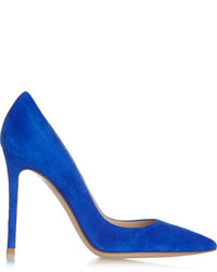 Синие замшевые туфли от Gianvito Rossi