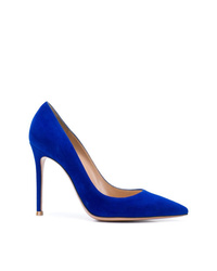 Синие замшевые туфли от Gianvito Rossi