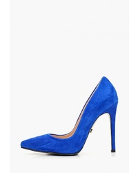 Синие замшевые туфли от Hestrend