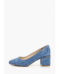 Синие замшевые туфли от Laura Valorosa