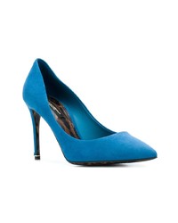 Синие замшевые туфли от Dolce & Gabbana