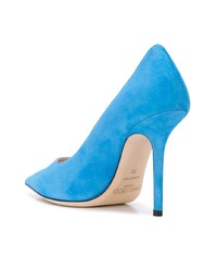 Синие замшевые туфли от Jimmy Choo