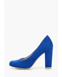 Синие замшевые туфли от Marco Tozzi