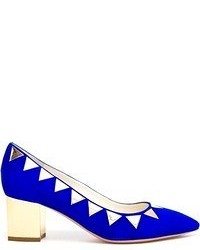 Синие замшевые туфли от Pollini