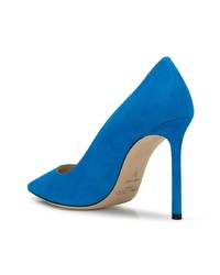 Синие замшевые туфли от Jimmy Choo