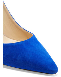 Синие замшевые туфли от Jimmy Choo