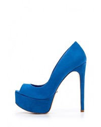Синие замшевые туфли от Schutz