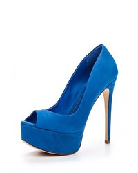 Синие замшевые туфли от Schutz