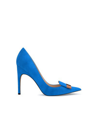 Синие замшевые туфли от Sergio Rossi
