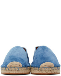Мужские синие замшевые эспадрильи от Valentino