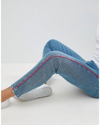 Мужские синие зауженные джинсы от ASOS DESIGN