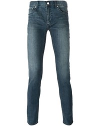Мужские синие зауженные джинсы от BLK DNM