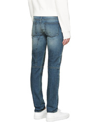 Мужские синие зауженные джинсы от Belstaff