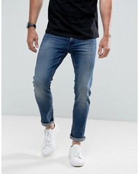Мужские синие зауженные джинсы от Calvin Klein Jeans