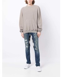 Мужские синие зауженные джинсы от Alchemist