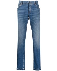 Мужские синие зауженные джинсы от Dolce & Gabbana