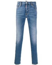 Мужские синие зауженные джинсы от DSQUARED2
