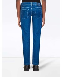 Мужские синие зауженные джинсы от Dolce & Gabbana