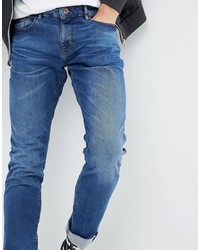Мужские синие зауженные джинсы от Esprit