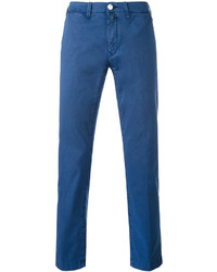 Мужские синие зауженные джинсы от Jacob Cohen