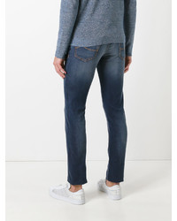 Мужские синие зауженные джинсы от Jacob Cohen