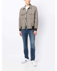 Мужские синие зауженные джинсы от Paige