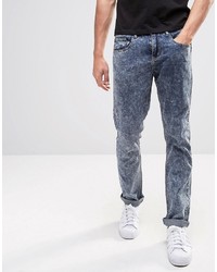 Мужские синие зауженные джинсы от NATIVE YOUTH