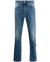 Мужские синие зауженные джинсы от Off-White